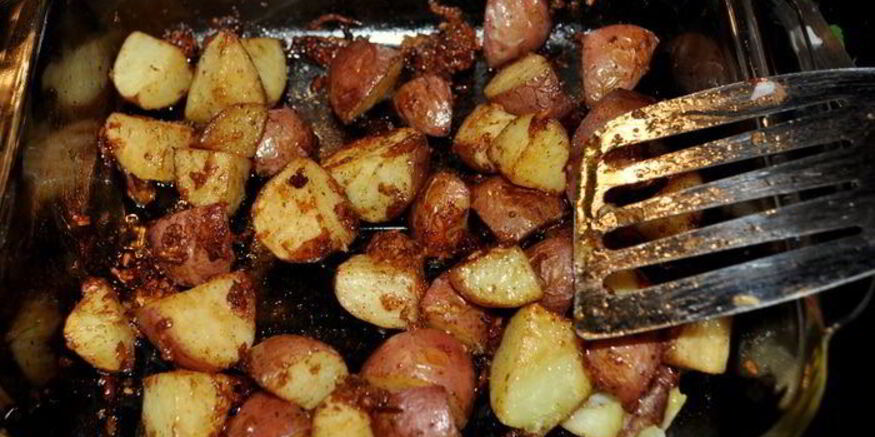 Рецепт жареного золотого картофеля