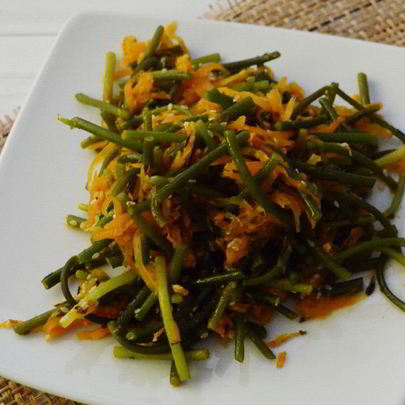 Жареные чесночные стрелки