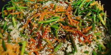 жареные чесночные стрелки