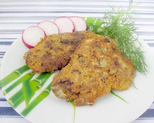 Говяжья печень в кляре жареная