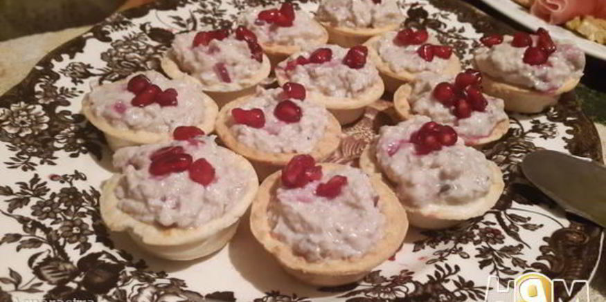 Рецепт корзиночек с печенью тресков