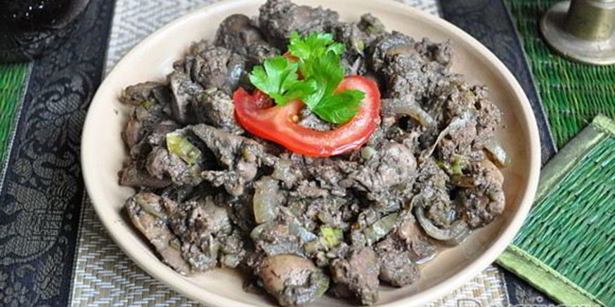 Рецепт куриной печени карри