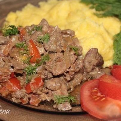 Куриная печень по-индонезийски