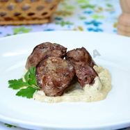 Рецепт Куриной печени в сливочно-горчичном соусе