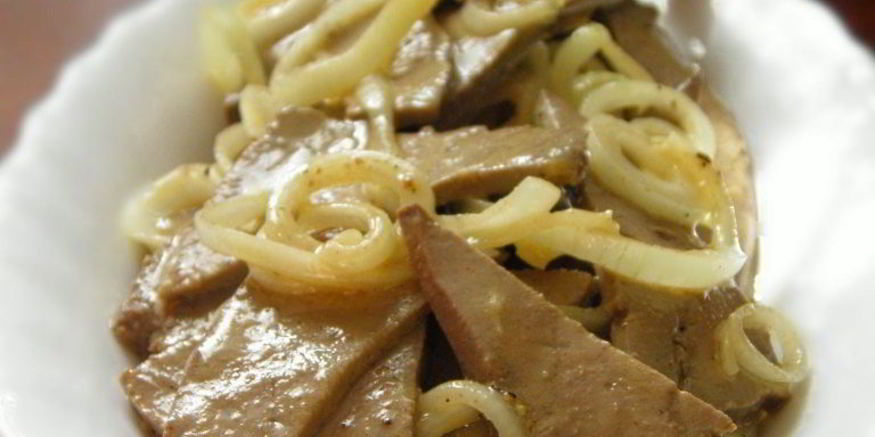 Рецепт острой печени на закуску