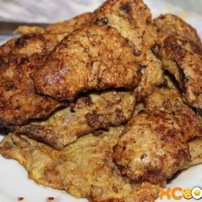 Отбивные из печени свиной