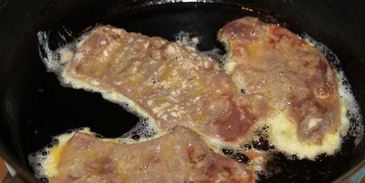 отбивные из печени свиной