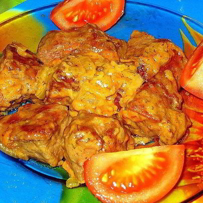 Печень по-корейски