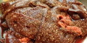 печень с грибами