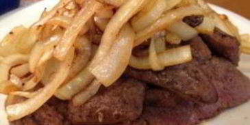 печень с грибами