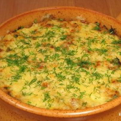 Печень с картофелем в горшочке