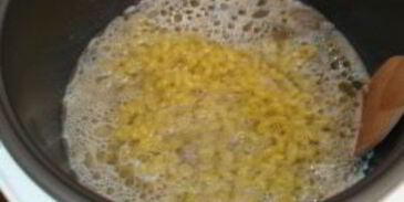 печень с макаронами в мультиварке