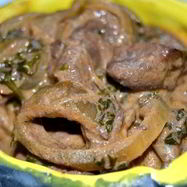 Рецепт Печени с томатной пастой