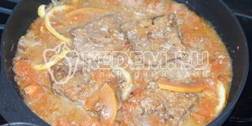 печень с цитрусовыми