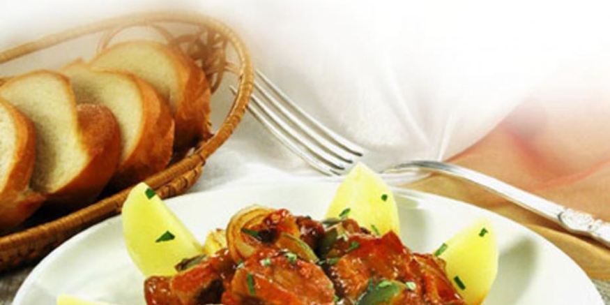 Рецепт печени в остром соусе