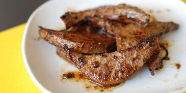 печень в пряной медовой глазури