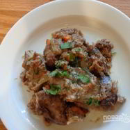 Рецепт Печени в сливках