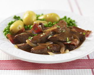 Печень в соусе