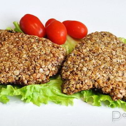 Печень, жаренная в овсяной панировке