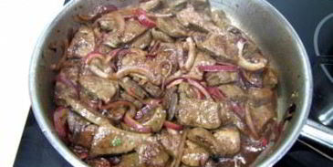 печенка на сковороде