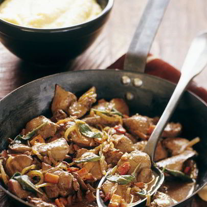 Тушеная печень