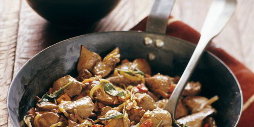 Рецепт тушеной печени