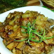 Рецепт Утиной печени с грибами