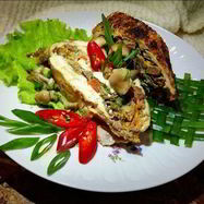 Рецепт Запеченных куриных грудок с печенью