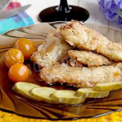 Жареная нежная печень щуки