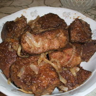 Жареная печень