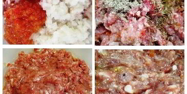 хинкали с бараниной и индейкой на пару