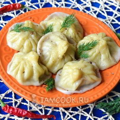 Хинкали в мультиварке на пару