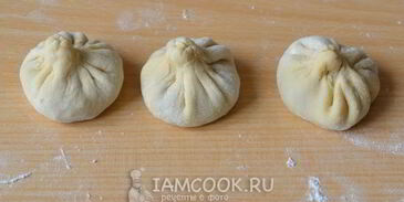 хинкали в мультиварке на пару