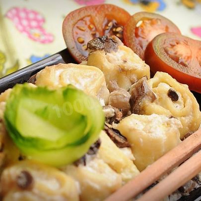 Ленивые пельмени в духовке