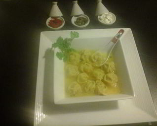 Пельмени из курицы и говядины