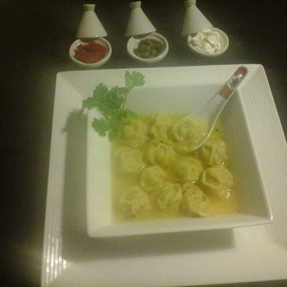 Пельмени из курицы и говядины