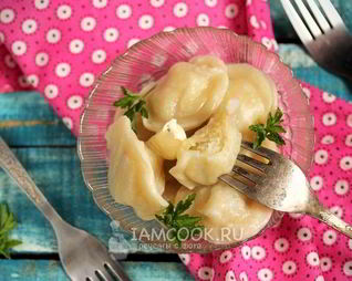 Пельмени с черной редькой