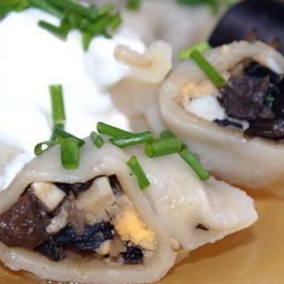 Пельмени с грибами