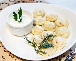 Пельмени с лососем