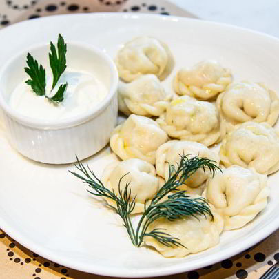 Пельмени с лососем