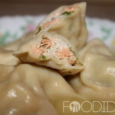 Пельмени с семгой