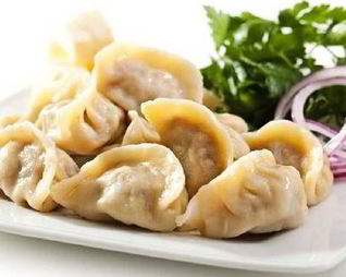 Пельмени с зеленым луком