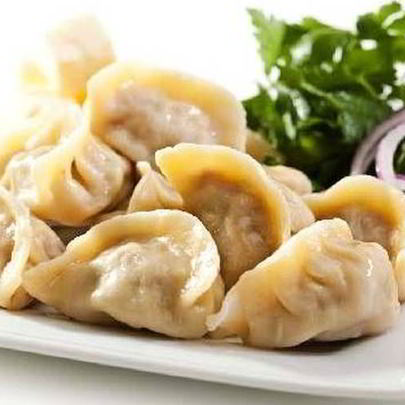 Пельмени с зеленым луком