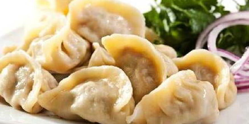 Рецепт пельменей с зеленыма лукома