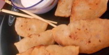 пельмени во фритюре