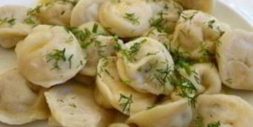 постные пельмени с капустой