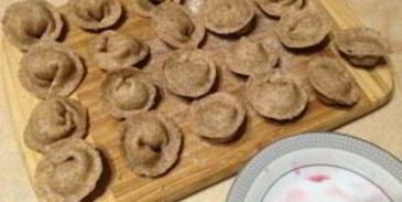 пп-пельмени с виноградом