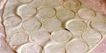 разноцветные пельмени с рыбой