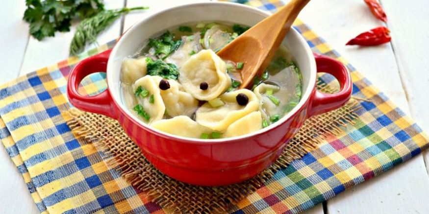 Рецепт суповых пельмешков с мясным фаршем
