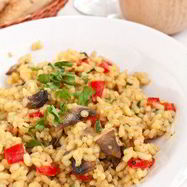 Рецепт Куриного плова с грибами и базиликом